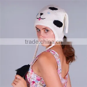 Dog Shaped Cartoon Characters Handmade Crochet Knitted Hat thumbnail-2