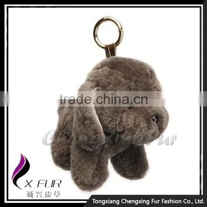 CX-R-53 Wholesale In Stock Cute Toy Real Fur Keychain Hang Decorations For Bag thumbnail-6