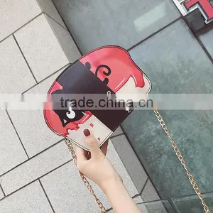 2017 New Cute Cartoon PU Leather Women Ice Small Chain Clutch Crossbody Bags Girl Shoulder Messenger Bag thumbnail-3