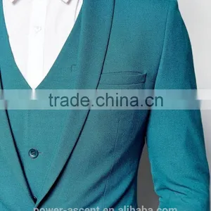 2016 Men's Hot Sale Amazing Skinny Turquoise Suit Jacket thumbnail-3