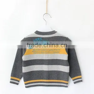 Baby Woolen Striped Sweater Cardigan thumbnail-2
