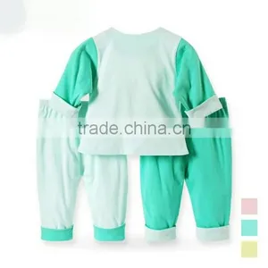 Wholesale Spring Kids Chothing Set For Boys and Girls Bear Suits Long Sleeve Shirts and Pants thumbnail-4
