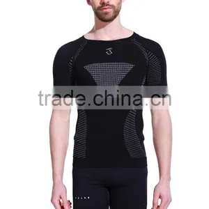 2017 New Style Men Seamless Compression o Neck t Shirt thumbnail-1