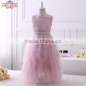 Custom 5-6 Years Girl Tulle/Net Flower Girl Dress thumbnail-2