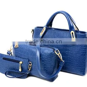 DY0061Z Fashional Snakeskin Ladies pu Bag Set 3pcs Bag Set thumbnail-4