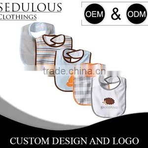 Personalized Double Layer Baby Bib 100% Cotton Front & 100% Polyster Back thumbnail-1