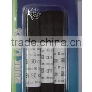 75cm Long Black Flat Polyester Shoe Laces thumbnail-1