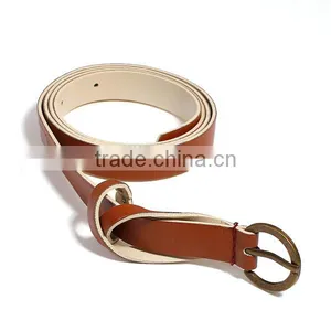 PU Leather Belt Waistband Antique Bronze Coffee Adjustable thumbnail-1