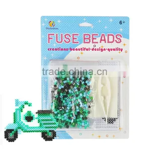 New Style DIY Handmaking 5mm Mini Hama Perler Beads Toys With Pegboard Iron Paper and Twezzer Fuse Beads Set 18004 thumbnail-1