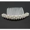 Crystal Rhinestone Pearl Hair Comb For Wedding Bridal thumbnail-1