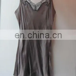 Hot Long Stain Lingerie W/lace Sexy Nightwear thumbnail-1