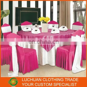 Newest Style Chiffon Ruffled Wedding Chair Cover Sash With Hood thumbnail-1