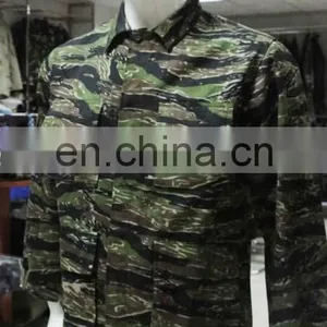 Cheap Custom Tiger Stripe Camouflage Military Uniform for Army Men thumbnail-3