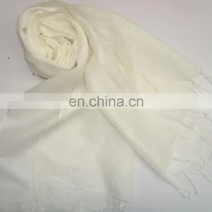 Solid Linen Scarves Plain Linen Scarves thumbnail-1
