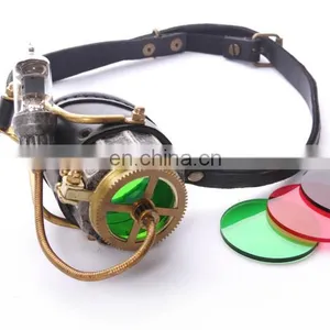 Steampunk Monocle Goggles With Light and Changeable Lenses thumbnail-1