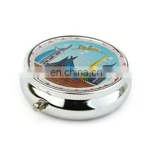 2014 New Supply Metal Wholesale Pill Box Wholsale Decorative Dubai Tower Pill Box Crystal Pill Box thumbnail-1