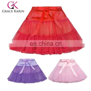 Grace Karin Little Girls Luxury 2-Layers Soft Tulle Netting Dance Tutu Petticoat Underskirt 1~9 Years CL010458 thumbnail-1