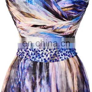 2016 Grace Karin Strapless Chiffon Ball Gown Multi Colors Prom Dress GK000036-1 thumbnail-4