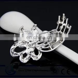 Wholesale Decorative Clothing Accessories Accessories Luxury Wedding Bride Rhinestone Flower Brooch thumbnail-2