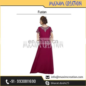 Most Admirable Evening Wear Home Gown Fustan For Arabian Women 6566 thumbnail-5
