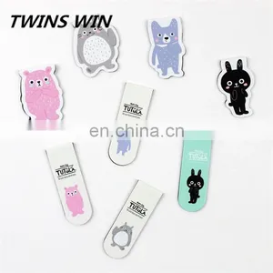 Best Price Cute Stationery School Supplies Wholesale From China , Custom-made Magnetic Metal Animal Design Bookmark thumbnail-3