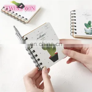 China Stationery Market 2018 New Fashion Student Cactus Design Sprial Kraft Paper Hardcover Notebook thumbnail-3