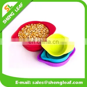 Colorful Collapsible Silicone Measuring Food Bowls thumbnail-1