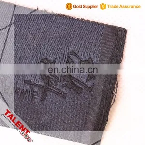 Custom High Quality Loop Folded Woven Private Label for Clothing thumbnail-1