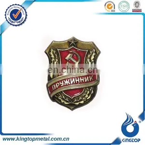Custom Button Badge Pins,metal Star Shape Military Badge thumbnail-3