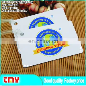 Personalized Custom Vinyl Plastic Pvc Luggage Tag ,Hard Plastic Pvc Luggage Tag Wholesale TMY-003 thumbnail-3