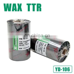 110mm*300m Wax Resin Barcode Printer Thermal Transfer Ribbon thumbnail-1