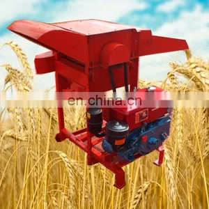 Small Mobile Grains Thresher Rice Thresher With Wheels for Mini Thresher Machine thumbnail-1