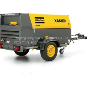 Atlas Copco XAS137 Portable Screw Air Compressor With Deutz Diesel Engine 7bar 7.6m3/min for Sale thumbnail-1