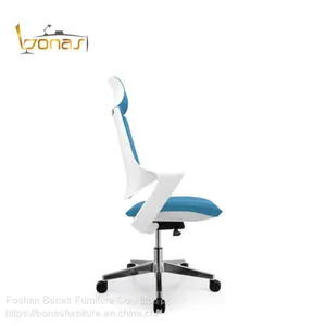 Ergonomic Leather Swivel Chair Office Chair for Office Use Leather Fabric Office Chair thumbnail-4