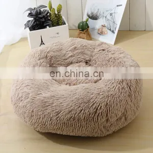 70cm Large Size Self Warming Indoor Round Pillow Cozy Soft Plush Pet Cat Dog Bed Nest thumbnail-6