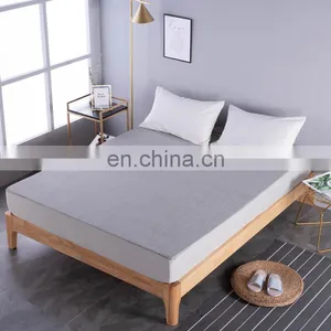 Cotton Fitted Sheet Waterproof Mattress Protector Queen Size Mattress Cover Anti-Wrinkle Fade Resistant Mattress Encasement Elas thumbnail-2