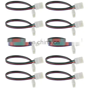 Solderless Connector 4pin 10mm Power Connector for 3528/5050 RGB LED Strip Light thumbnail-6