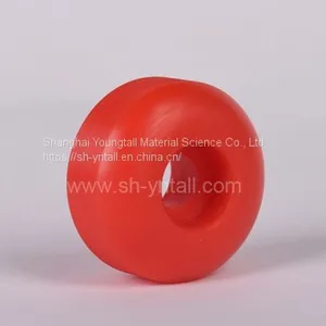 pu Wheels for Skate Board 52*30 Red Polyurethane Wheels for Skateboard Red pu Pulley for Skateboard thumbnail-3