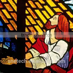 Stained Glass Church Window // Jesus in the Garden// thumbnail-3