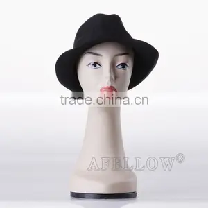 Plastic Female Head Mannequin Dispaly Jewelry/ Hat /scarf/wig Mannequin Head H1003 thumbnail-2