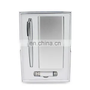 2019 Hot Selling Promotion Gift Set Powerbank With USB Flash Drive and Pen thumbnail-2