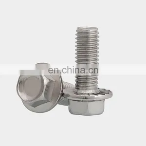DIN6921 Stainless Steel M6 Hex Head Flanged Bolt and Nut M12 thumbnail-5