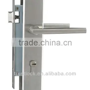 LH240-6:SUS304 Lever Door Handle With Plate thumbnail-1