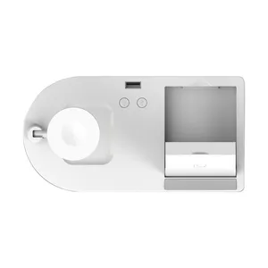 15W Fast Wireless Charger Stand For IPhone 11 12 X 8 Apple Watch 4 in 1 Foldable Charging Dock Station for Airpods Pro IWatch thumbnail-3