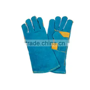 14"/16" Long Length High Quality Anti-cutting Leather Welding Gloves Manufacture LG034 thumbnail-3