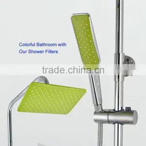 High Pure Copper Big Ceiling Rain Shower Set and Water Filter 3 in 1 Disposable Cartridge and Activated Carbon Fiber thumbnail-3
