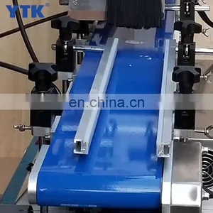 High Speed Top Desktop Adhesive Semi Automatic Flat Bottles Labeling Machine Flat Surface Label Applicator thumbnail-3