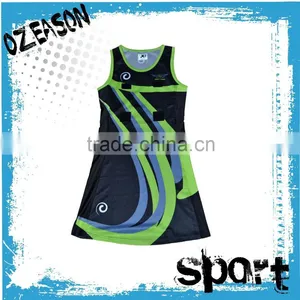 Cheap Sublimation Girls Fashion Netball Uniforms thumbnail-1