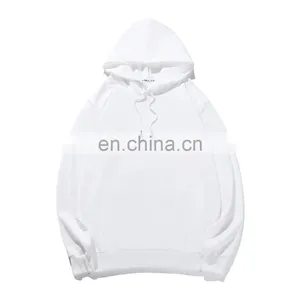 Custom Logo 280gsm High, Quality Plain White Pullover Sweatshirts Oversized Blank Hoodies for Men/ thumbnail-1