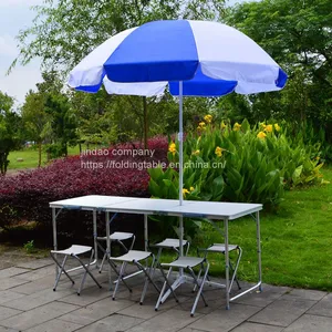 Portable Folding Table Picnic Folding Table Chiars thumbnail-4